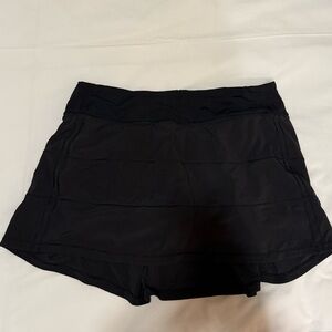 Black Lululemon pace rival mid-rise skirt size 8